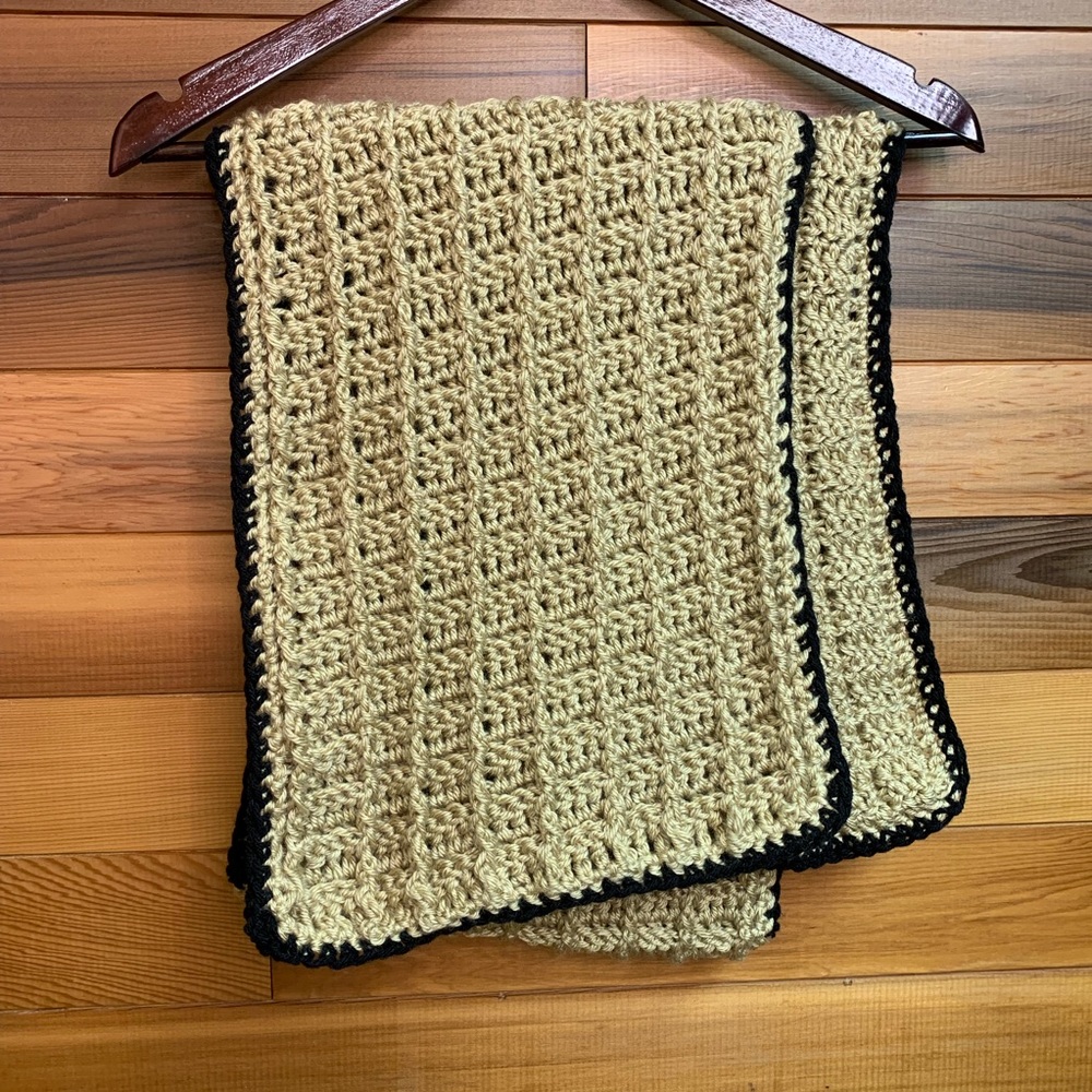 Handcrafted Textured Waffle Scarf Cowl Neck Warmer